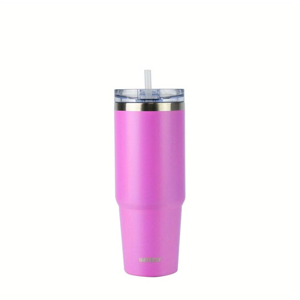 30oz Stainless Steel Tumbler with Straw