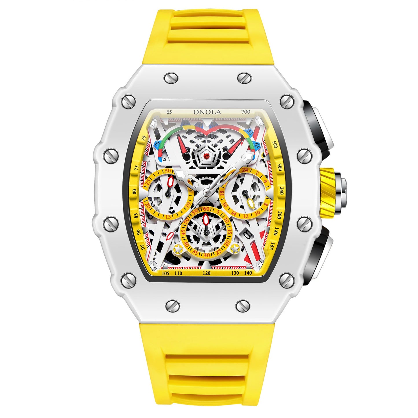 Onola 6827 Multifunctional Fashion Waterproof trendy Quartz watch For Men