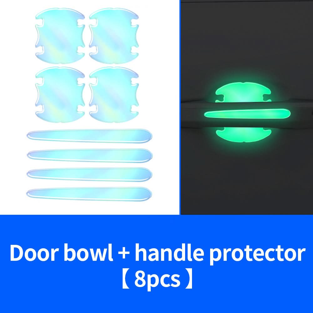 Luminous Car Door Handle & Mirror Protective Stickers