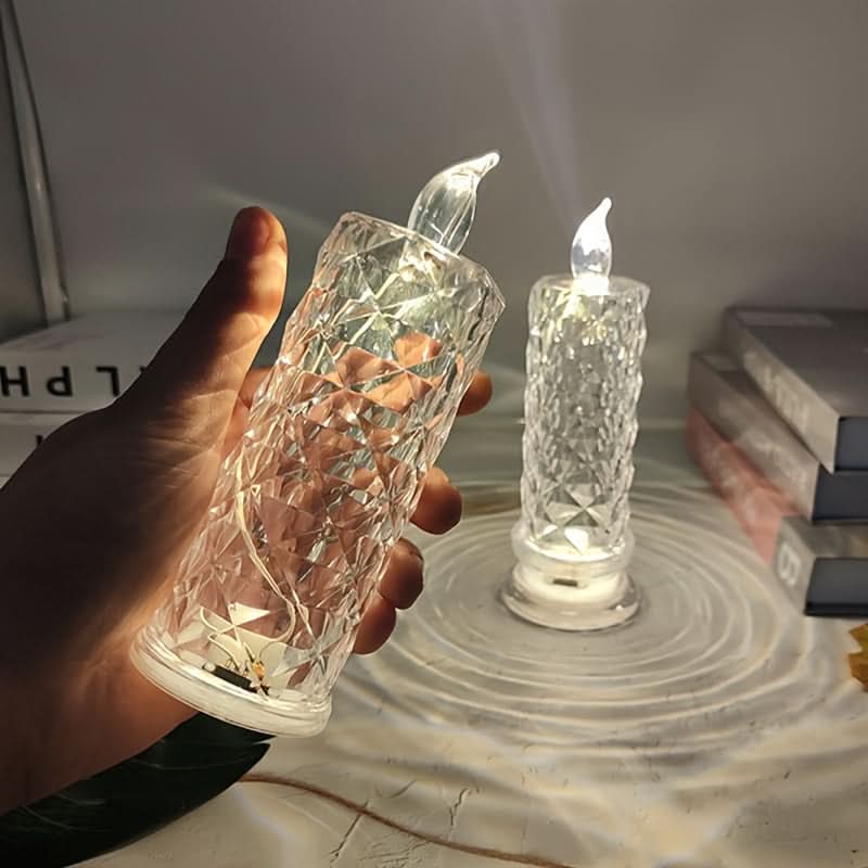 3-Pack Crystal LED Flameless Candle Lamps