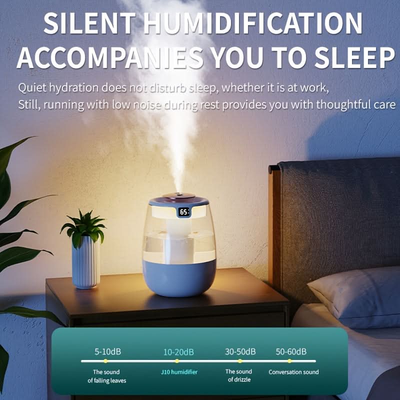 Ultra-Quiet USB Cool Mist Humidifier for Bedroom