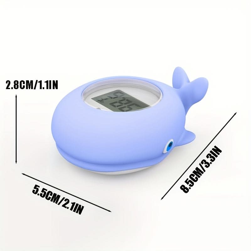 1pc Cartoon Whale Water Thermometer, 3-in-1 High Precision Induction