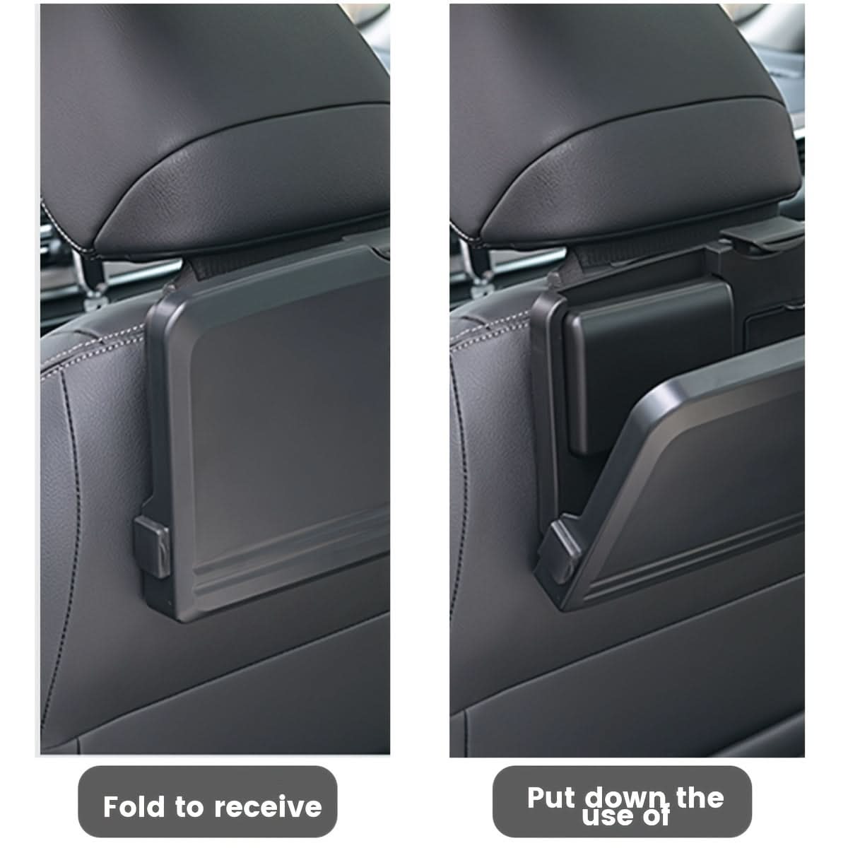 Car Backseat Organizer & Foldable Dining Tray – Space-Saving Meal Tray
