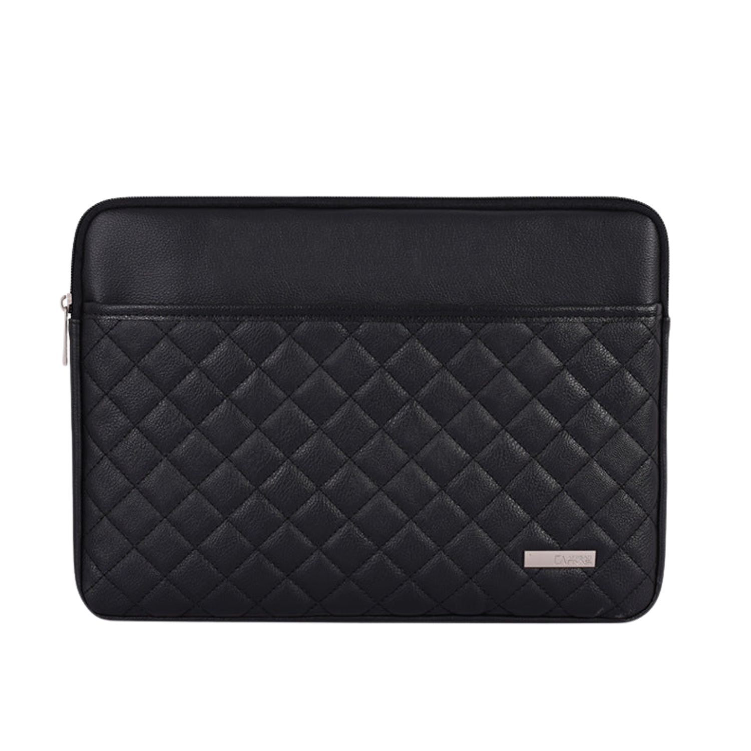 Quilted Laptop Sleeve Case – PU Diamond Pattern Shockproof Bag for 11–15" Laptops