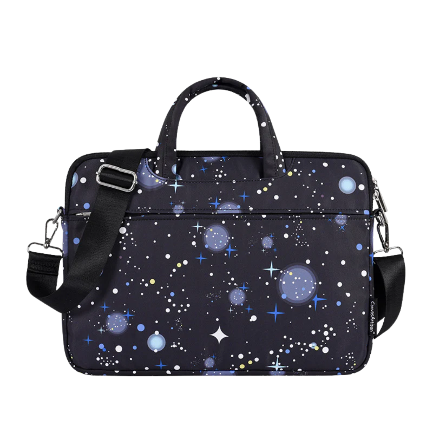 Waterproof Galaxy Laptop Bag – Fits 13" to 15" – Briefcase with Front Pocket