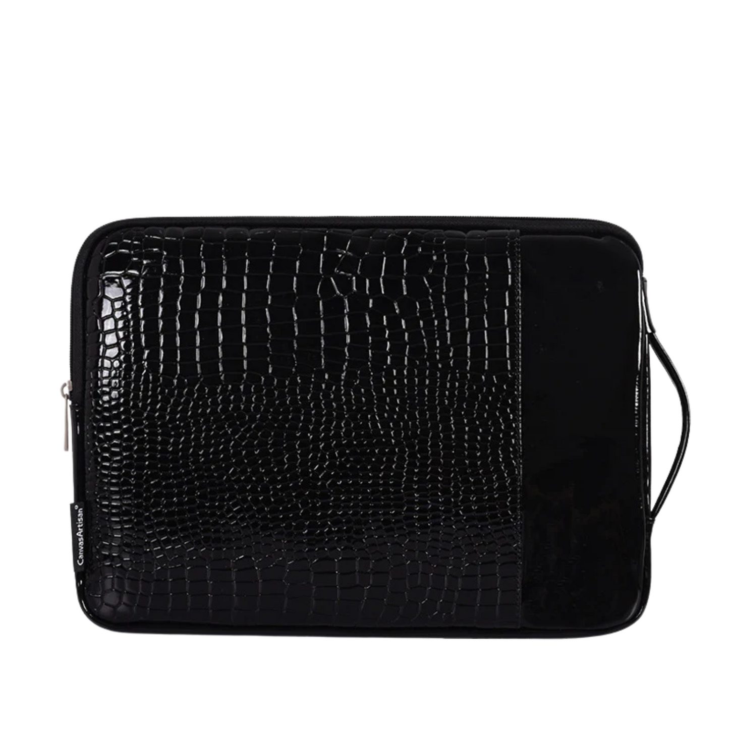Crocodile PU Leather Laptop Sleeve – Waterproof & Shock-Resistant Case, 11–15”