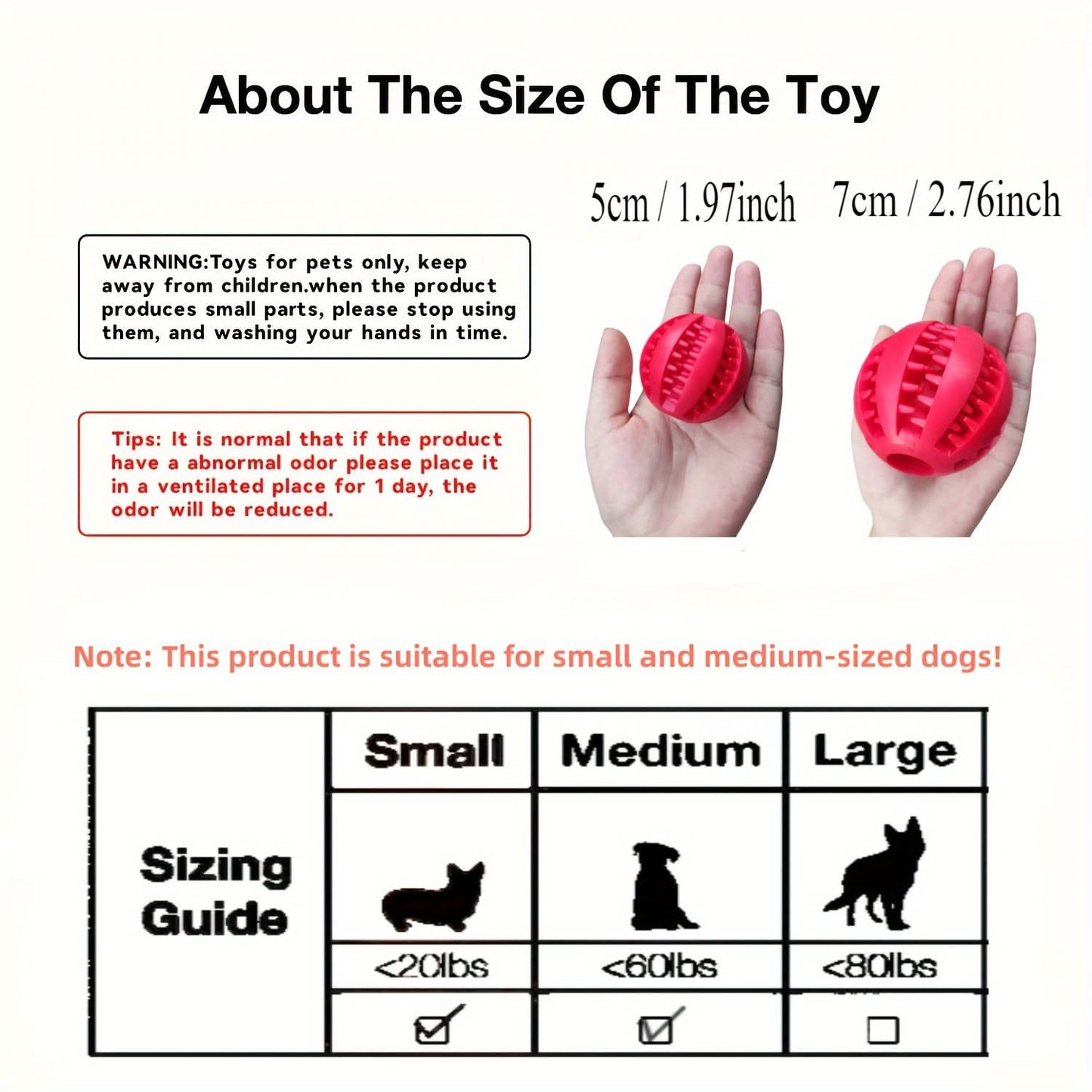 Interactive Rubber Dog Ball Toy – Chew, Dispense, and Clean Teeth
