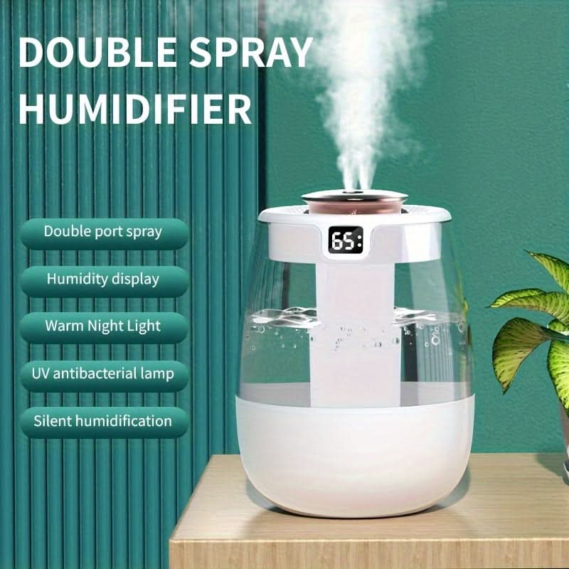Ultra-Quiet USB Cool Mist Humidifier for Bedroom