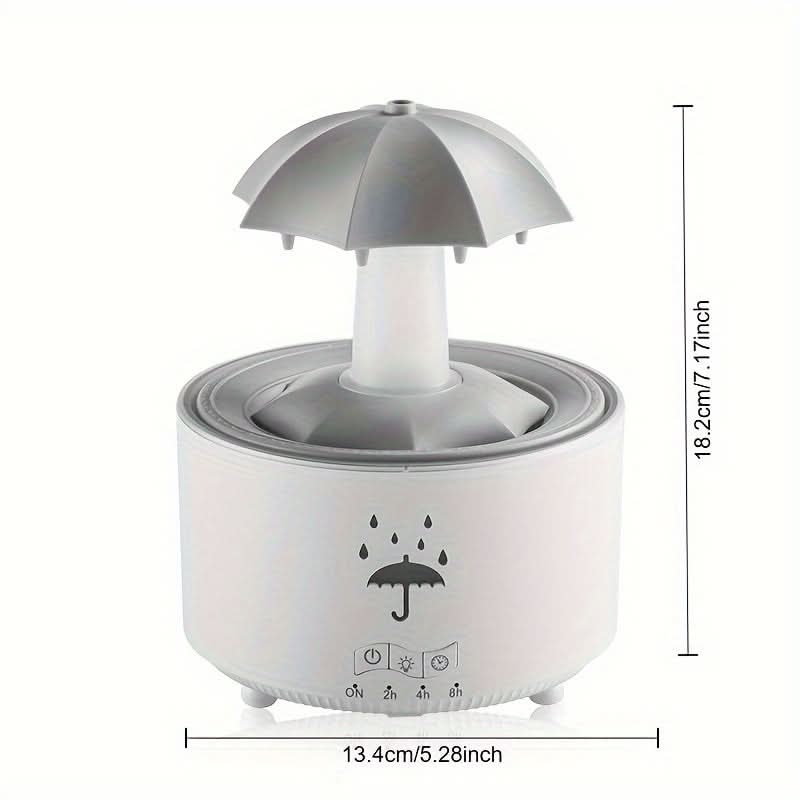 Rotating Umbrella Essential Oil Diffuser & Humidifier with LED Lamp