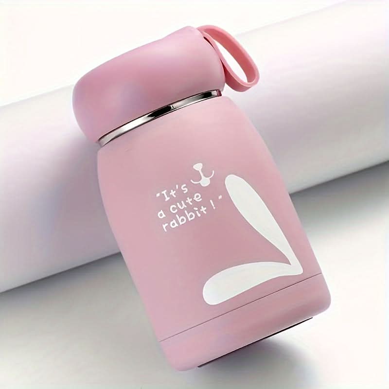 Cute Insulated Stainless Steel Water Bottle – Rabbit Belly Design