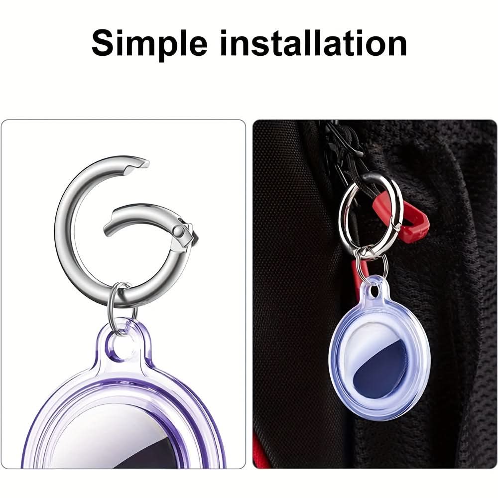 Waterproof TPU AirTag Case with Keychain