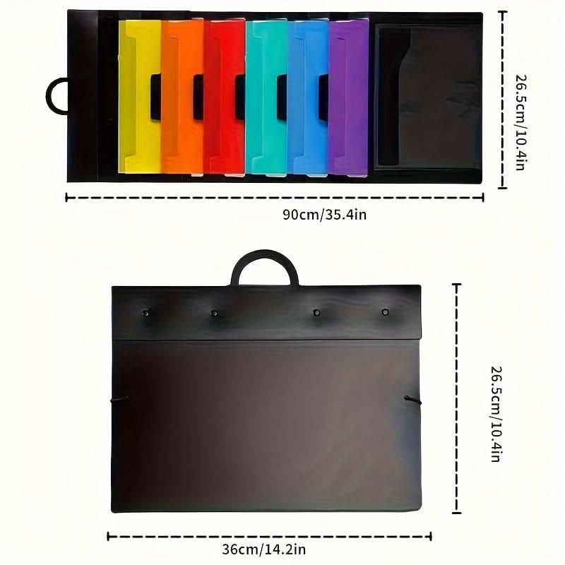 6-Pocket Hanging Wall File Organizer