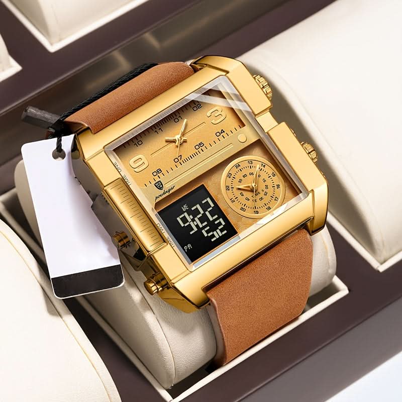 Men's Fashionable Square Quartz Wrist Watch