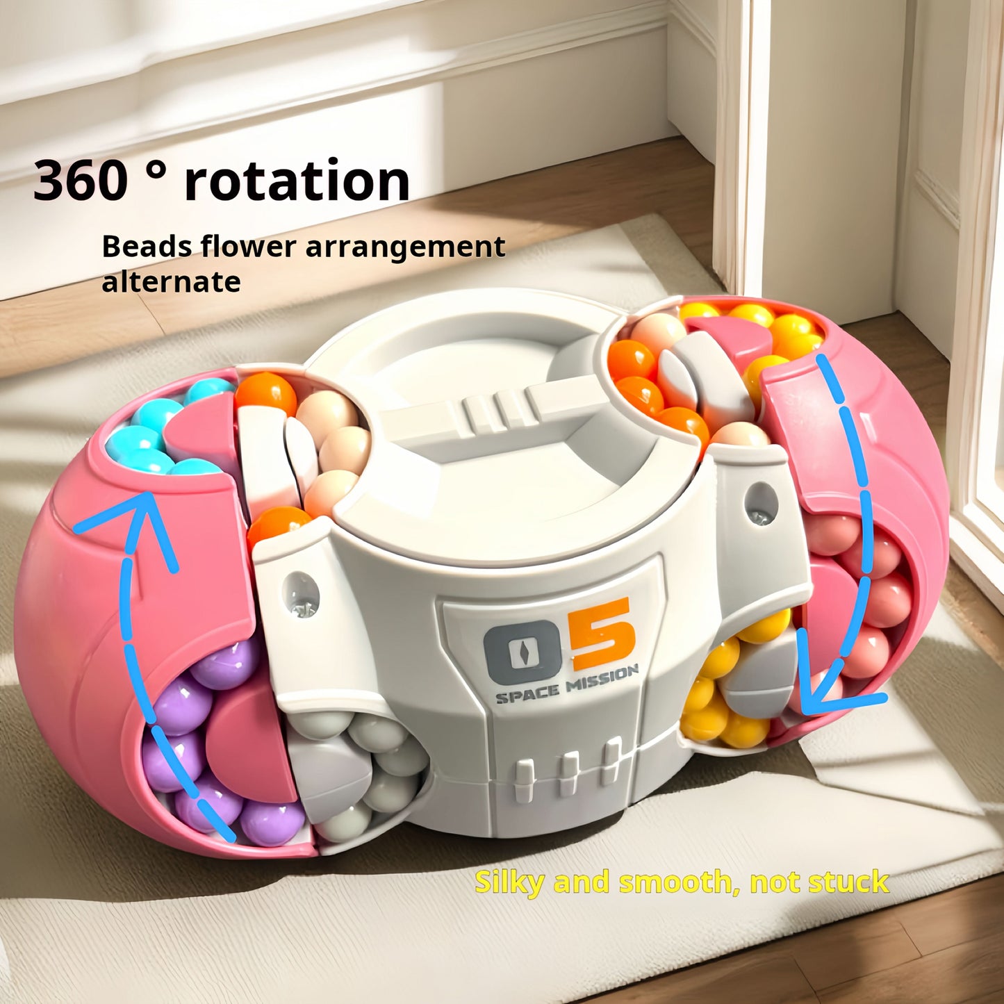 Magic Beans Stress Relief Toy – 3D Multifaceted Fingertip Cube Puzzle for Kids & Toddlers