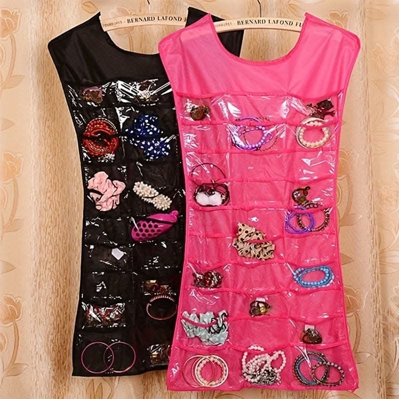 80-Grids Deluxe Hanging Jewelry Storage Bag – Portable & Protective