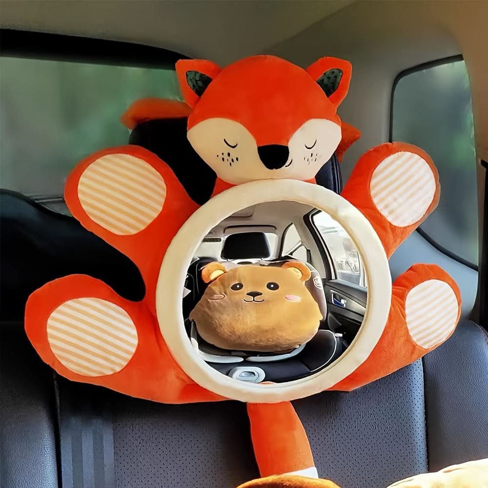Reverse Viewing Safety Mirror for Baby Car Seat - Large Doll Rearview Basket Mirror