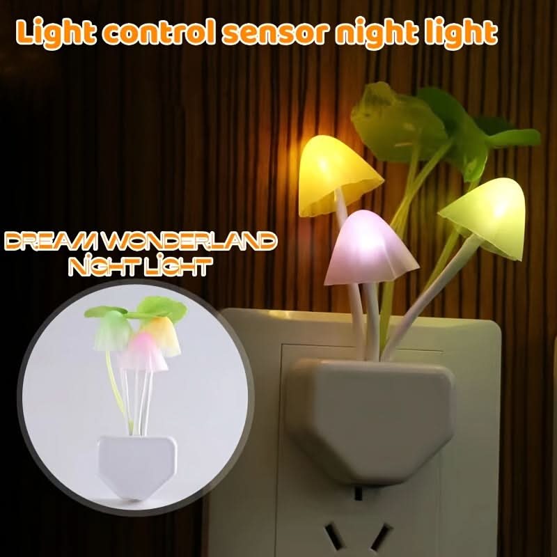 Intelligent LED Mushroom Night Light – Auto Shut-Off, Aesthetic Room Decor