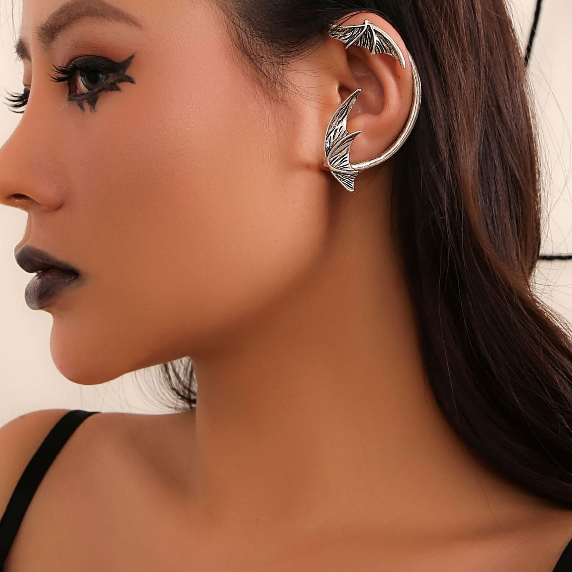 Punk Bat Wing Alloy Ear Cuff
