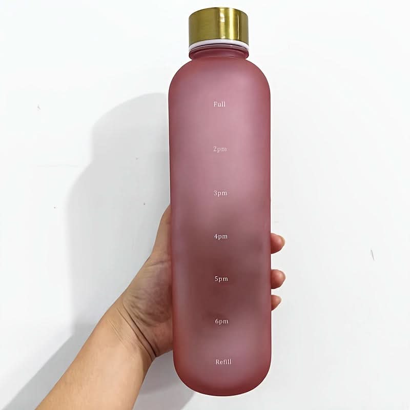 32oz Motivational Water Bottle with Time Marker – Leakproof