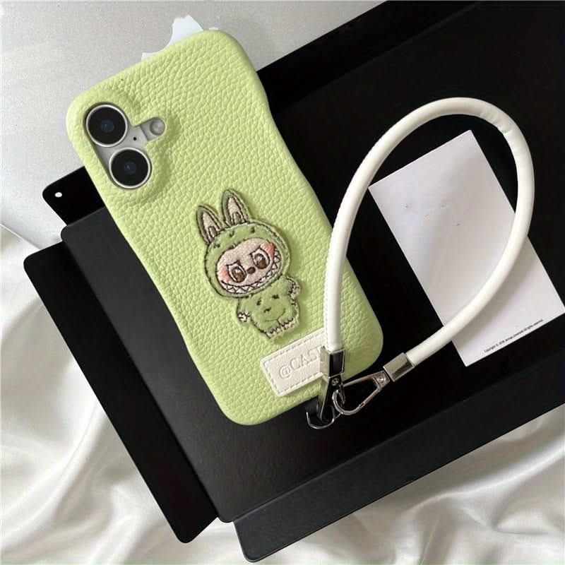 Cute Cartoon Faux Leather iPhone Case