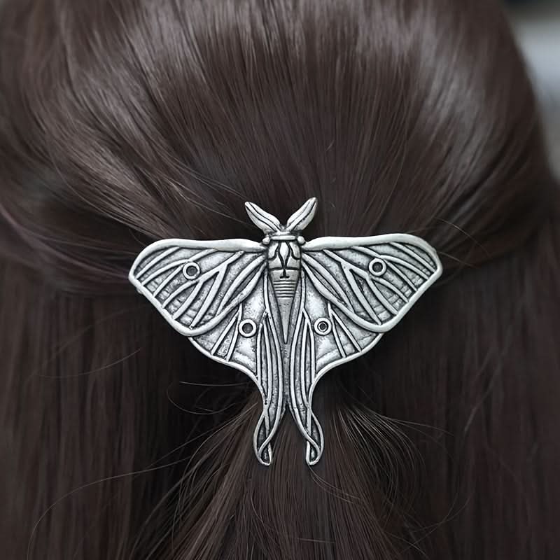 Vintage Floral Metal Hair Barrette for Women
