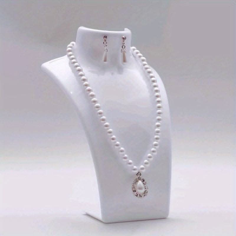 Deluxe Necklace Display Stand – Adjustable Portrait Neck Design
