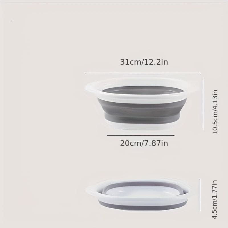 Portable Collapsible Wash Basin - Foldable Plastic Basin for Home, Dorm, and Outdoor Use