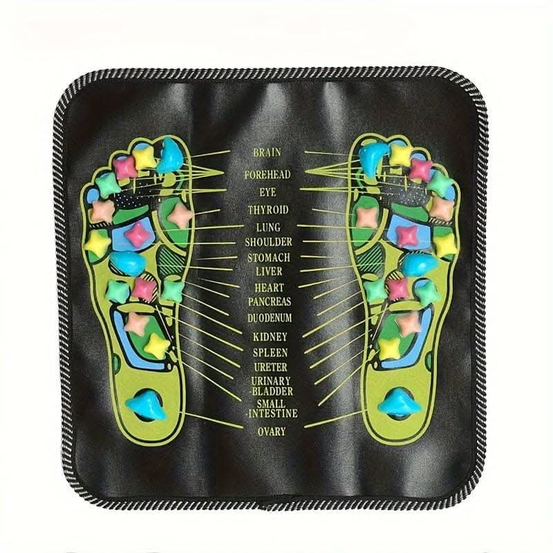 Colorful Stone Square Foot Massager Cushion