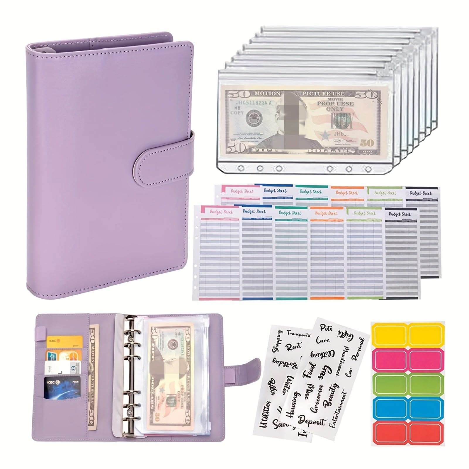 A6 Budget Binder with Cash Envelopes