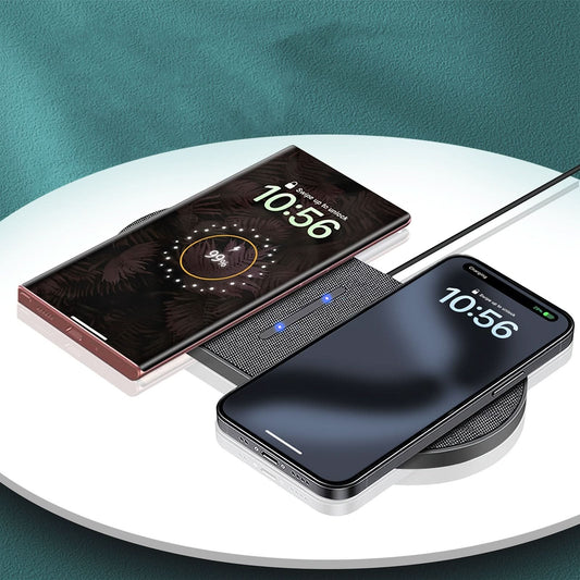 2-in-1 Dual Wireless Charger Pad – Fast Charging Station