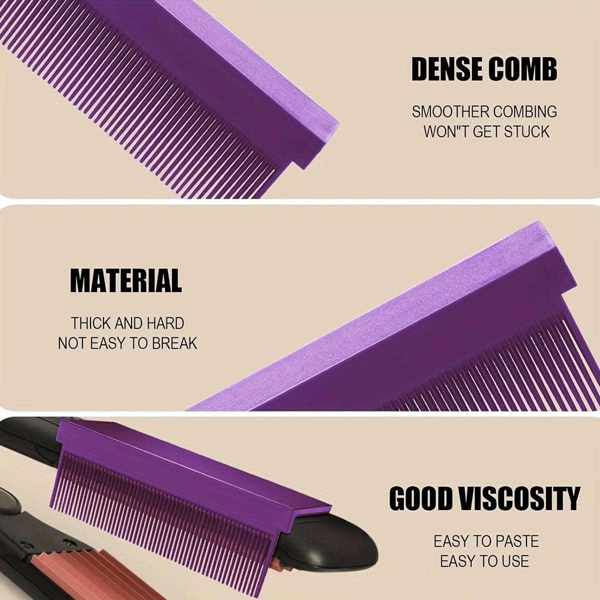Carbon Fiber Hair Straightening Comb Attachment