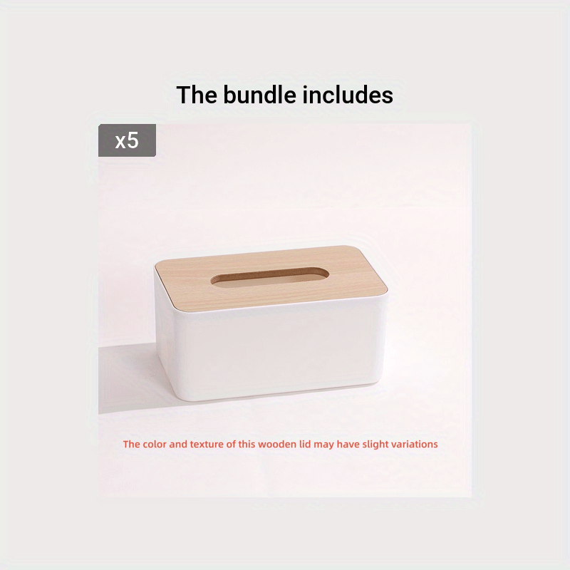 Wooden Tissue Box Holder for Home & Office