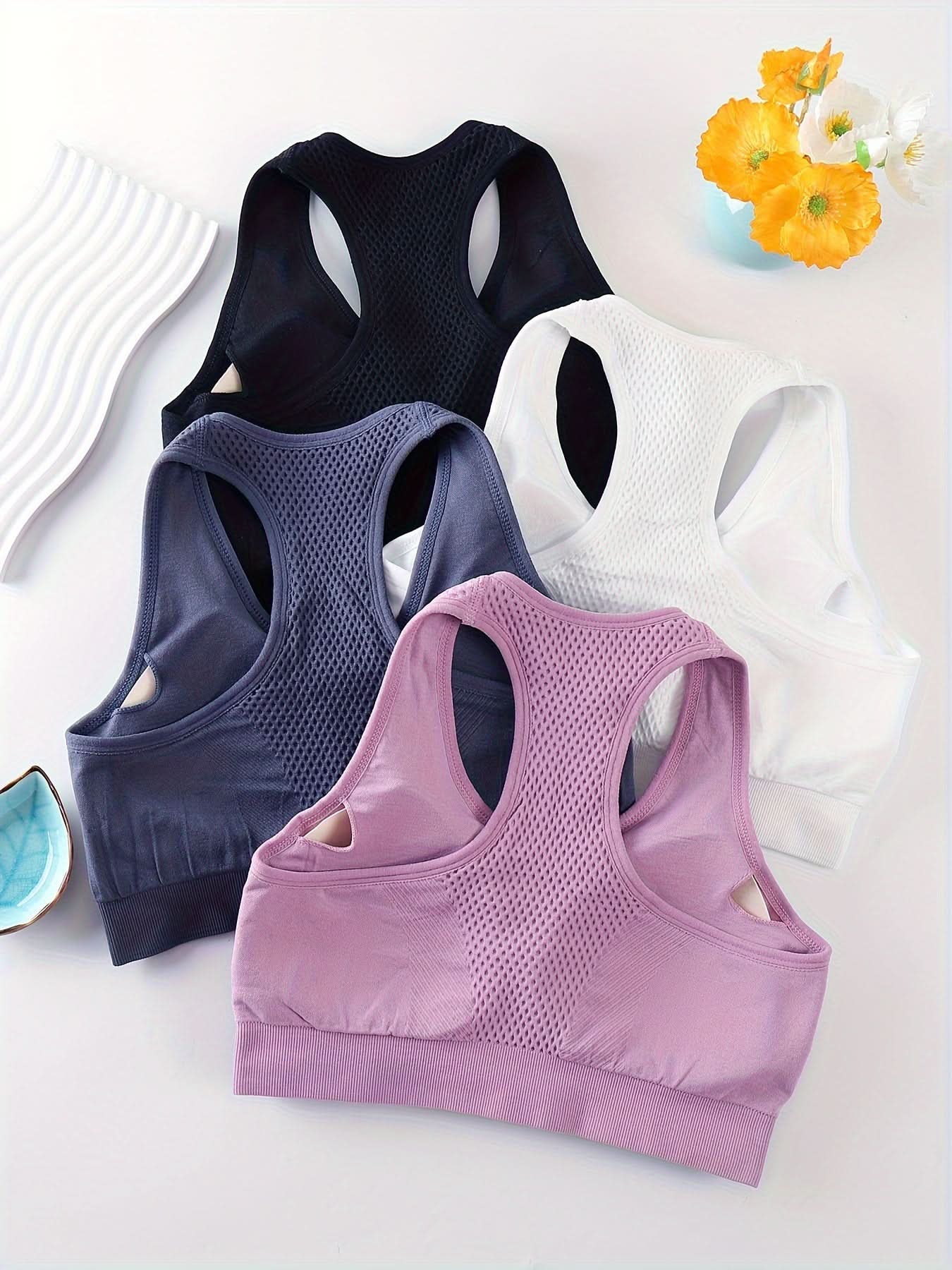 4-piece Pack Women’s Racerback Sports Bras