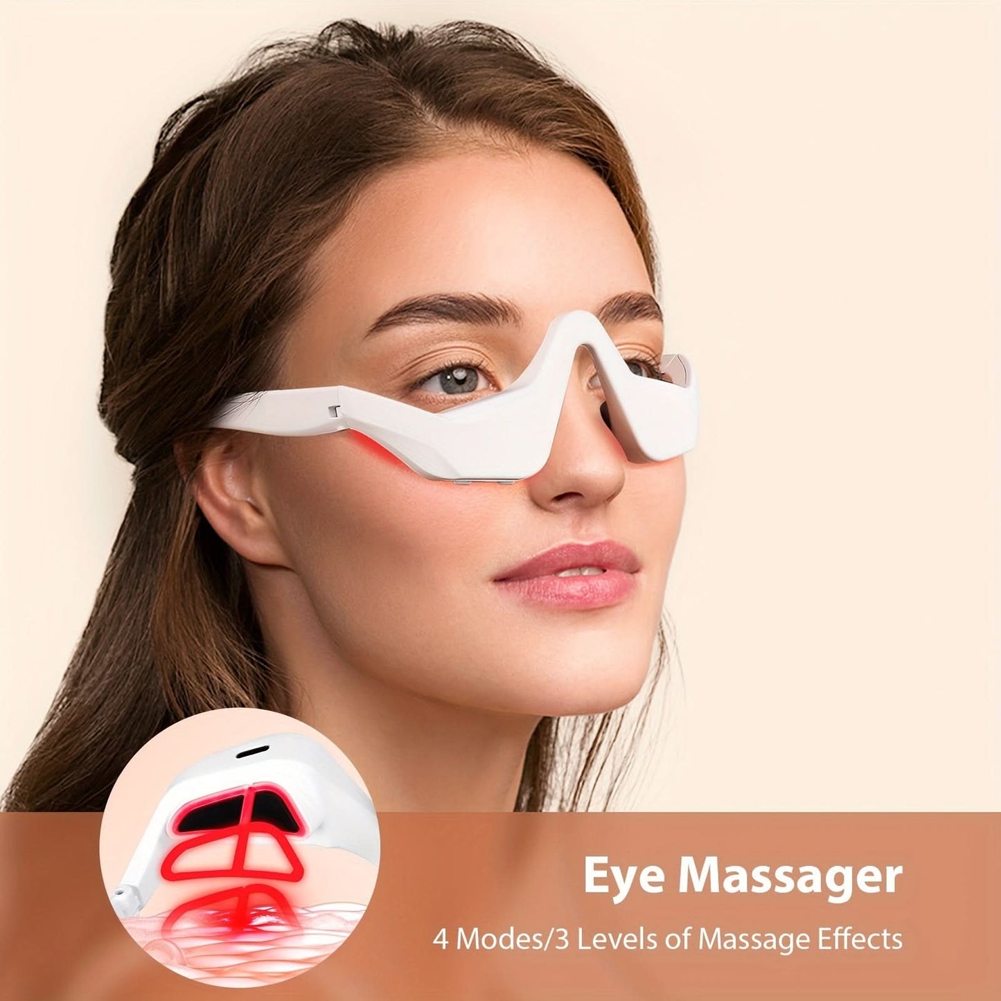 USB Rechargeable 3D Eye Massager for Relaxation