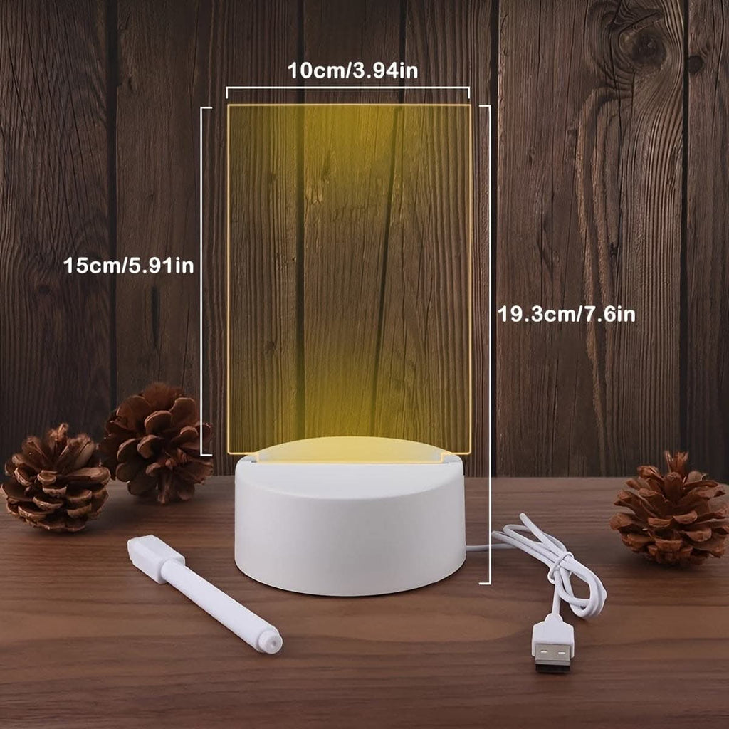 USB Rechargeable LED Message Night Light