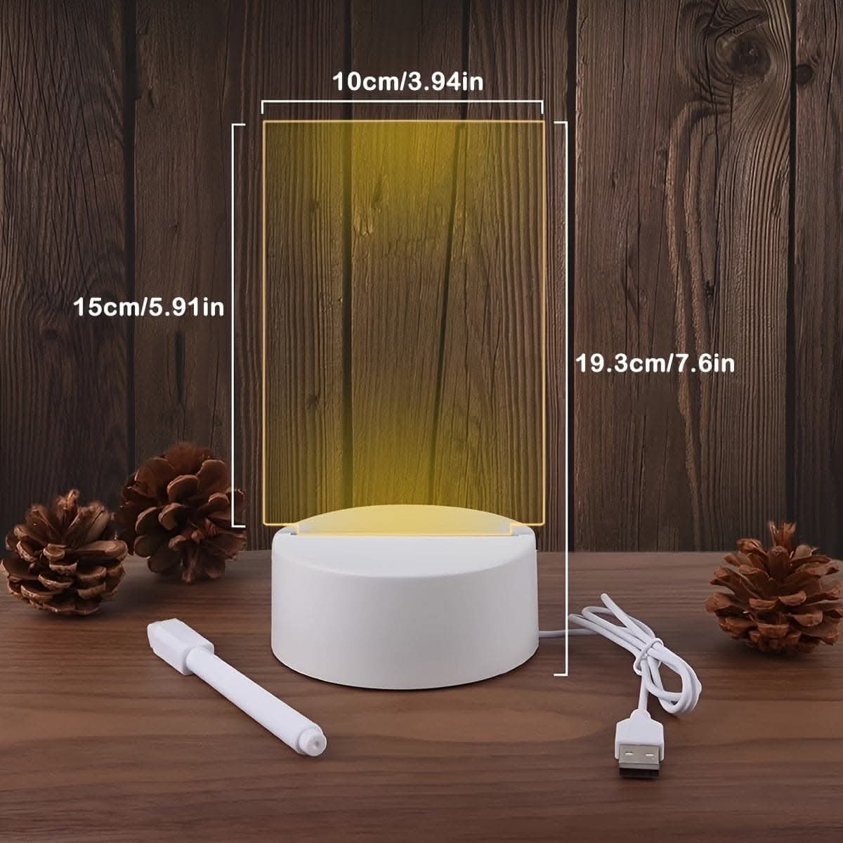 USB Rechargeable LED Message Night Light