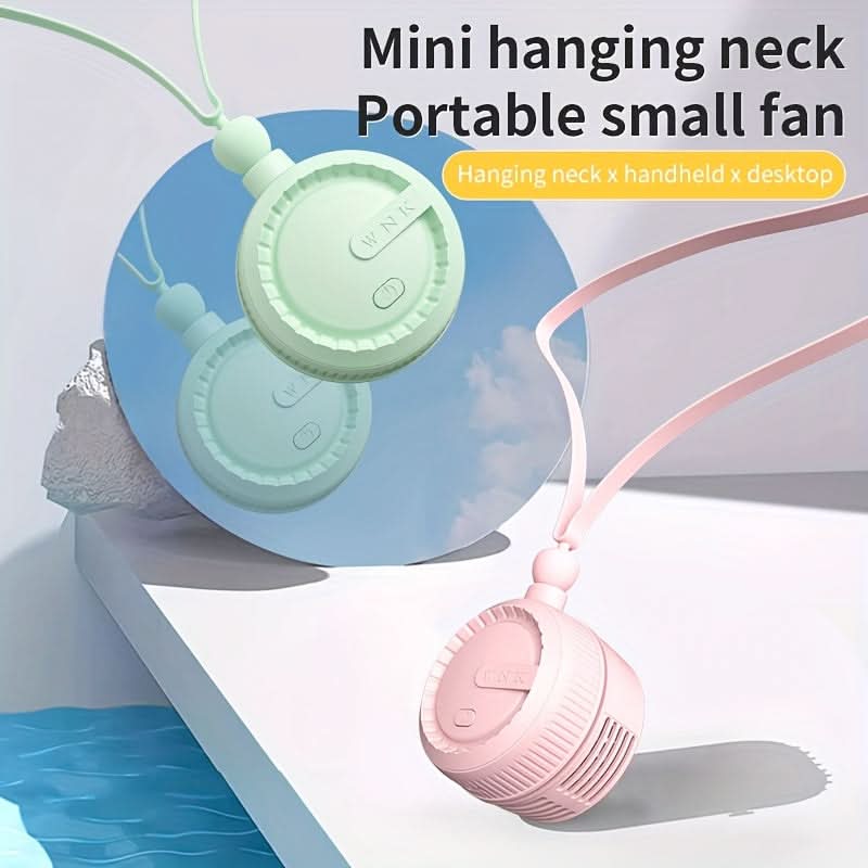 Wearable Neck Fan – 3-Speed Hands-Free Mini Fan with 360° Rotation
