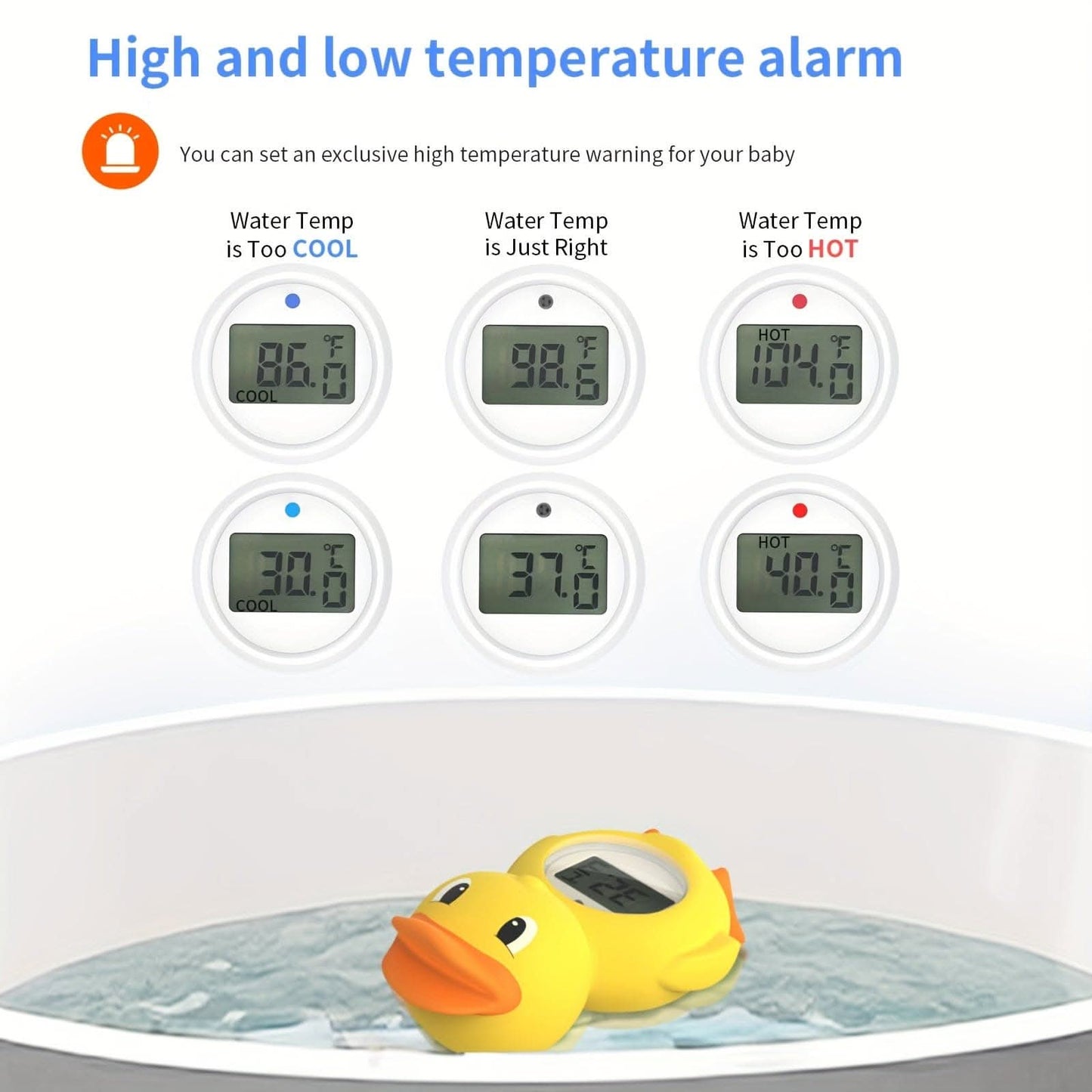 Cartoon Duck Baby Water & Room Thermometer