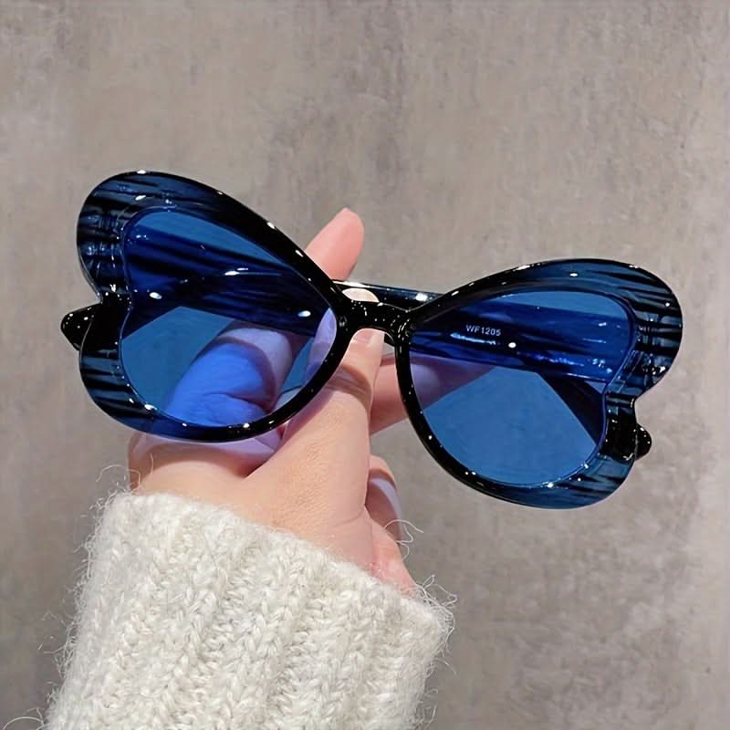 4pcs Butterfly Frame Gradient Sunglasses for Men & Women - Square, Colorful, Fashionable