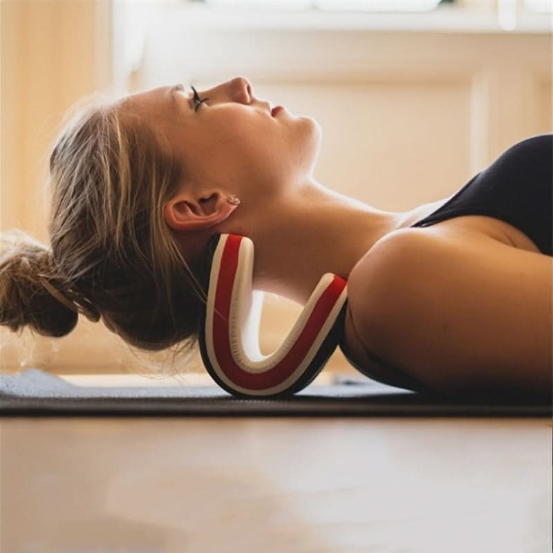 EVA Foam Cervical Traction Pillow – Neck Stretcher & Pain Relief Massager
