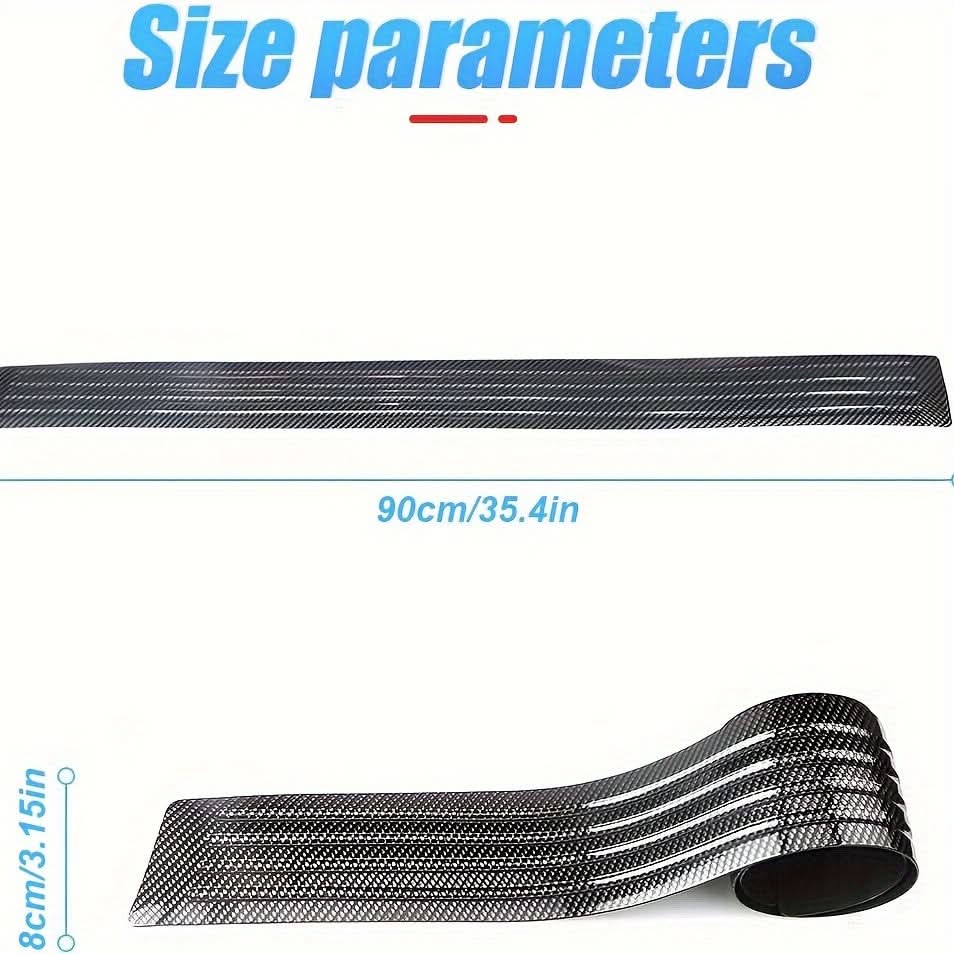 Carbon Fiber Rear Bumper Protector Guard