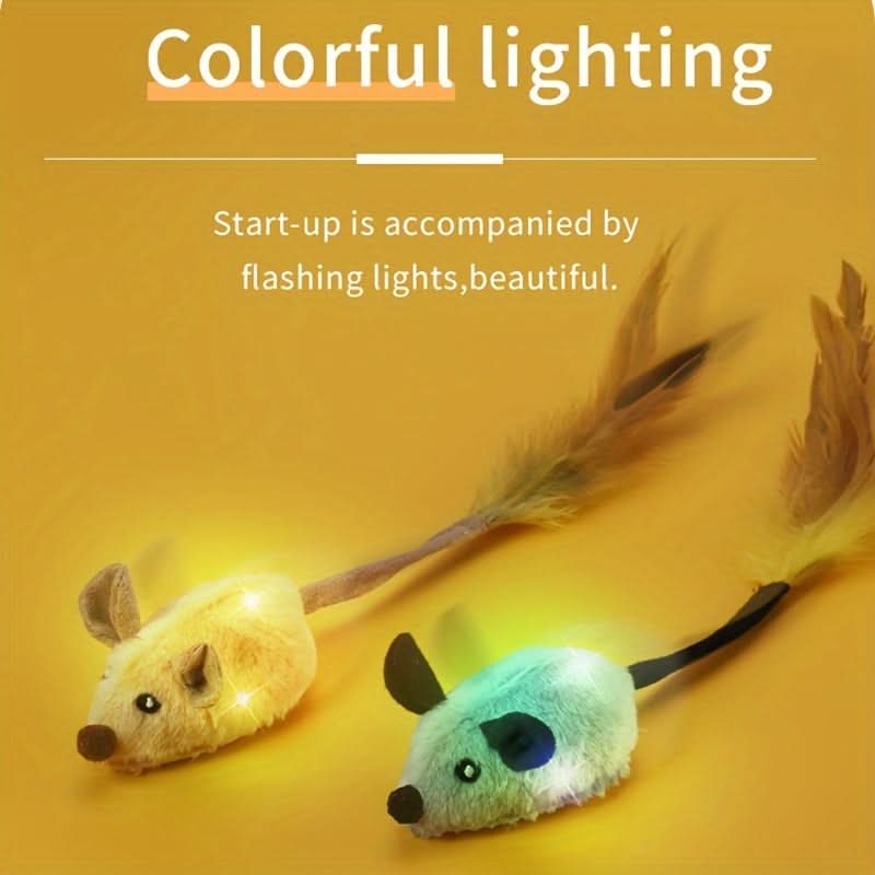 Rechargeable Plush Electric Cat Mouse Toy – Interactive Whisker Teaser