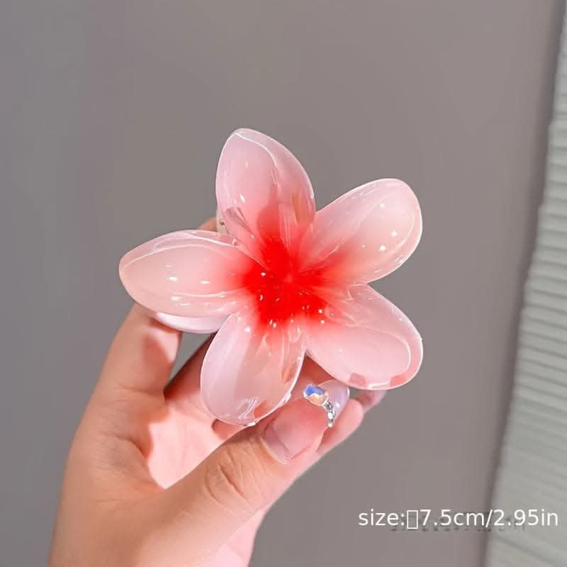 Vibrant Flower Shaped Hair Claw Clip – Trendy & Non-Slip