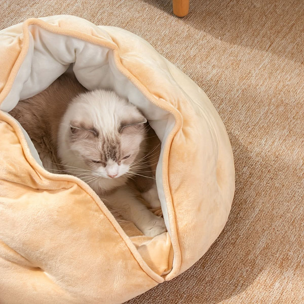 Velvet Cat Nest – Warm & Cozy Bed