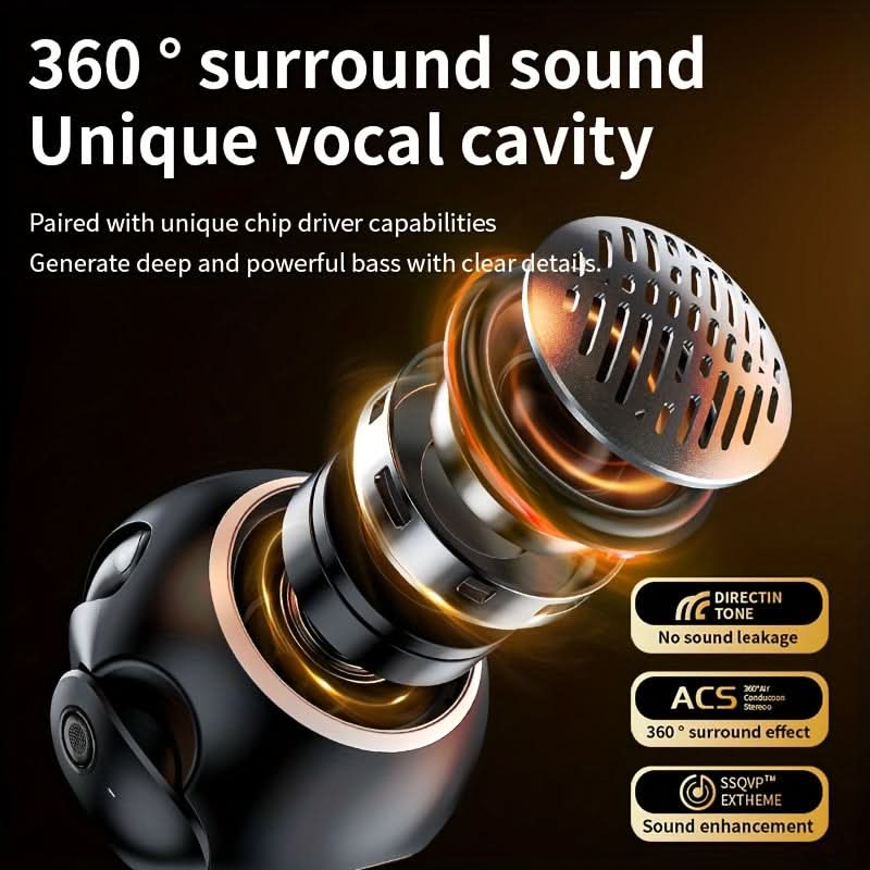 Wireless In-Ear Headphones with High-Fidelity Stereo Sound – Bluetooth Earbuds