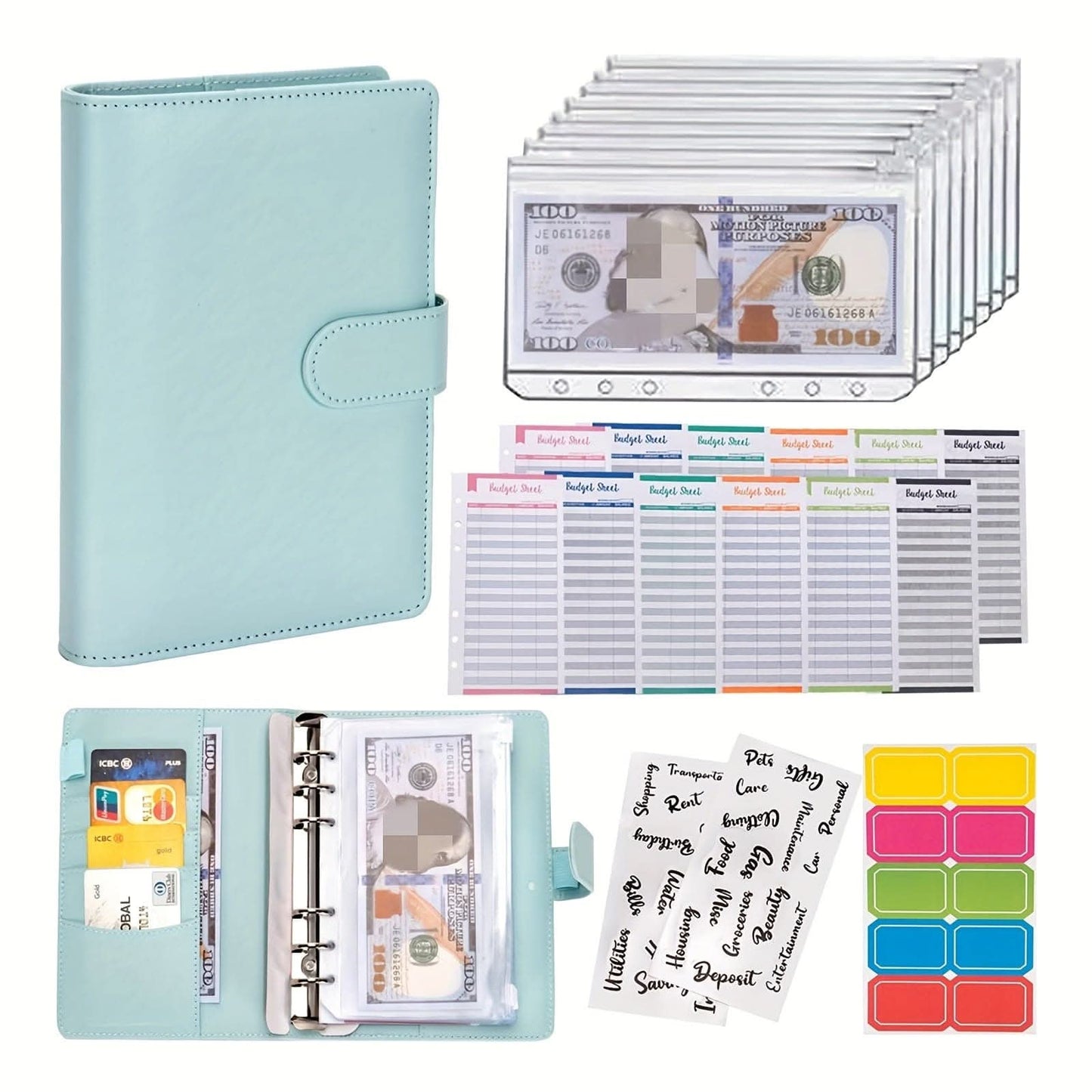 A6 Budget Binder with Cash Envelopes