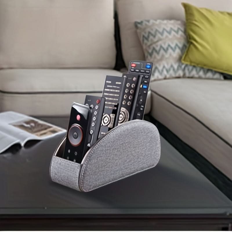 Luxurious PU Leather Remote Control Organizer