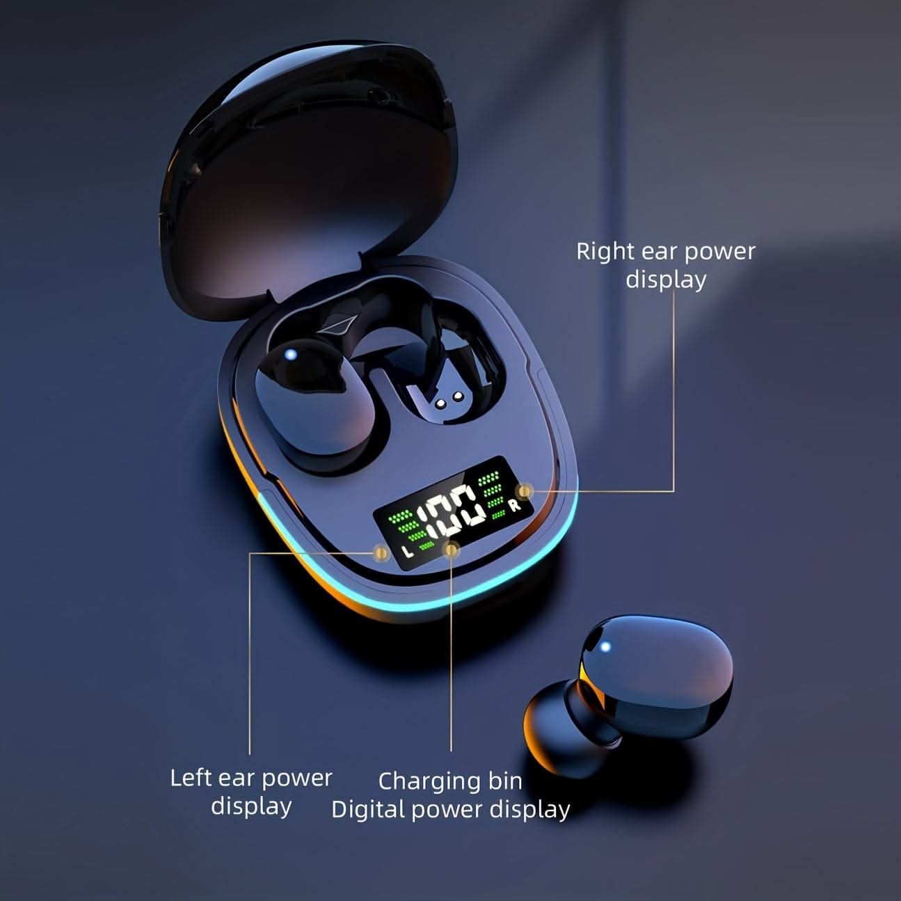 2024 New Wireless Earphones with LED Display - Touch Control TWS Earbuds