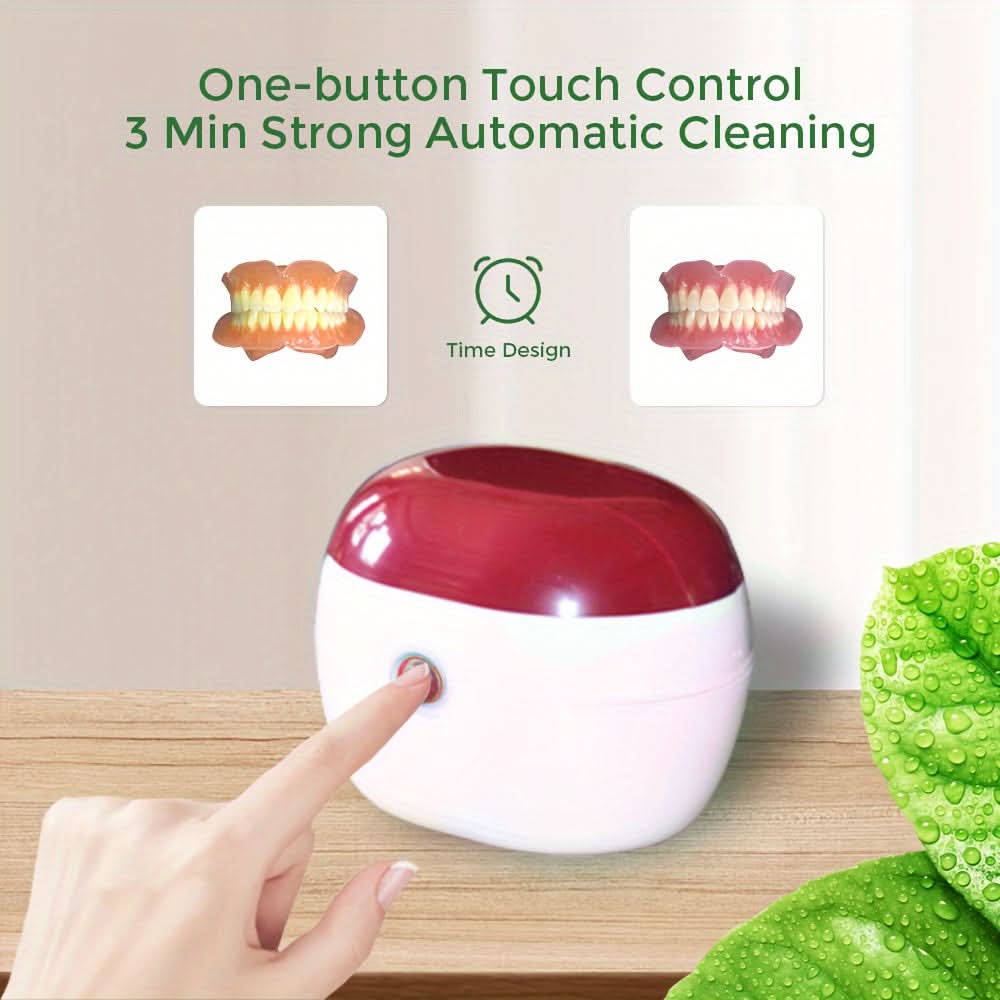 Portable Ultrasonic Denture Cleaner for Jewelry