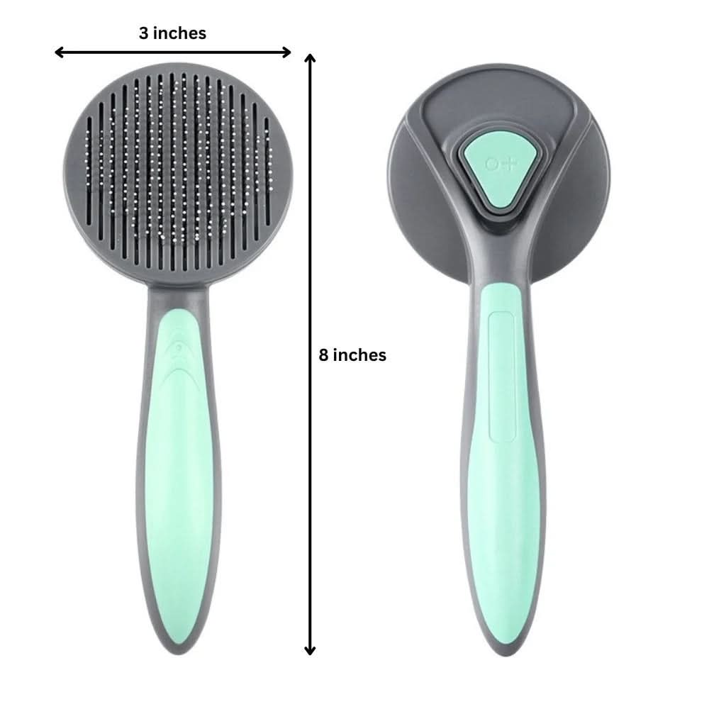 Professional Slicker Pet Hair Remover Brush - Self-Cleaning Tool for Dogs & Cats